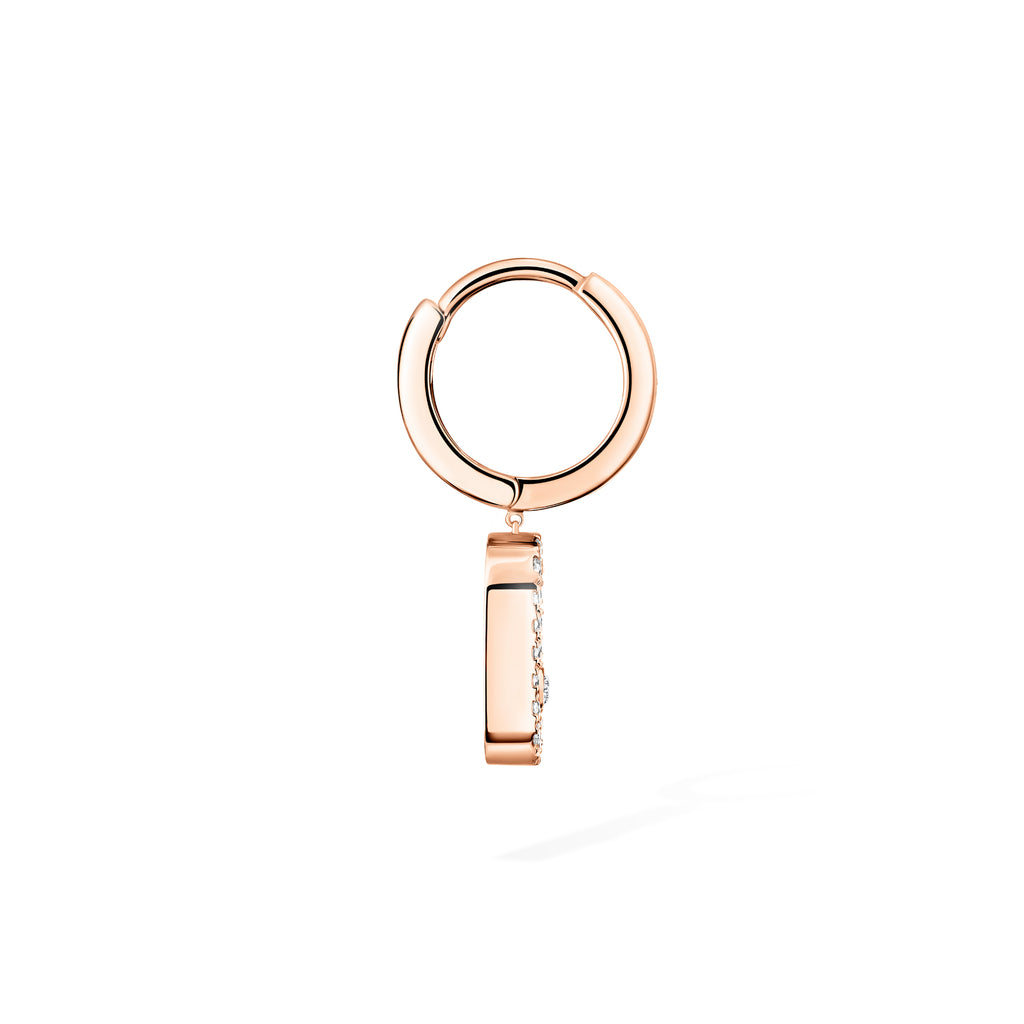 Messika Move Uno einzelner Creole (12302-PG) aus Roségold mit Diamant