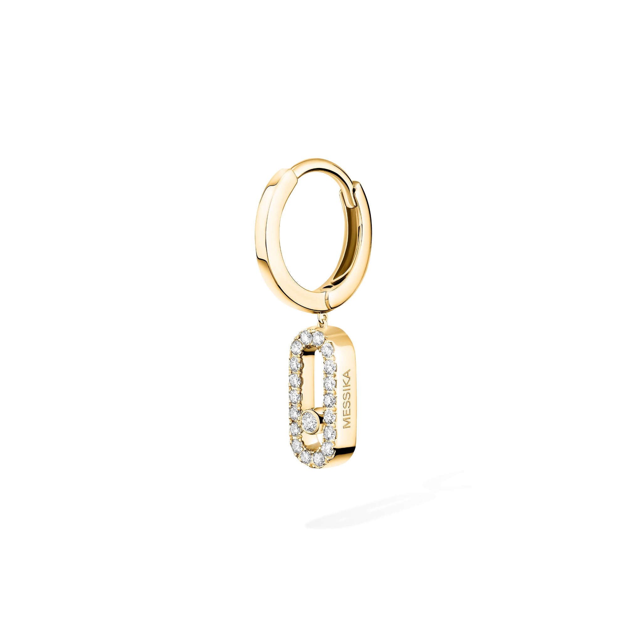 Messika Move Uno einzelner Creole (12302-YG) aus Gelbgold mit Diamant