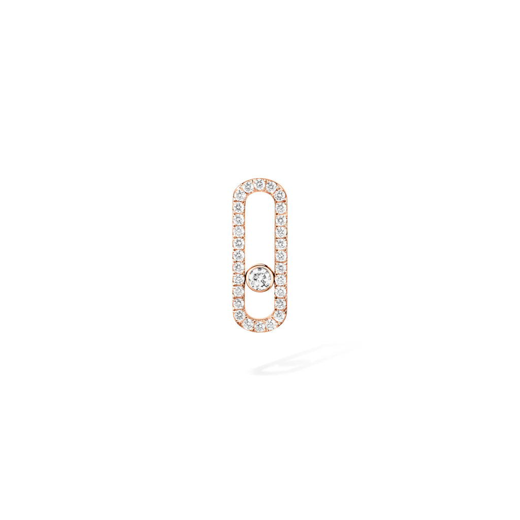Messika Move Uno einzelner Ohrring (12063-PG) aus Roségold mit Diamant