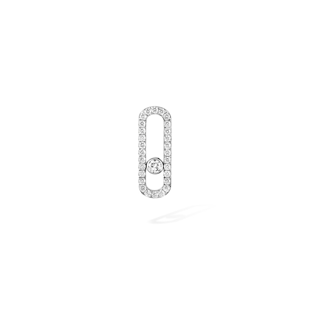 Messika Move Uno einzelner Ohrring (12063-WG) aus Weißgold mit Diamant