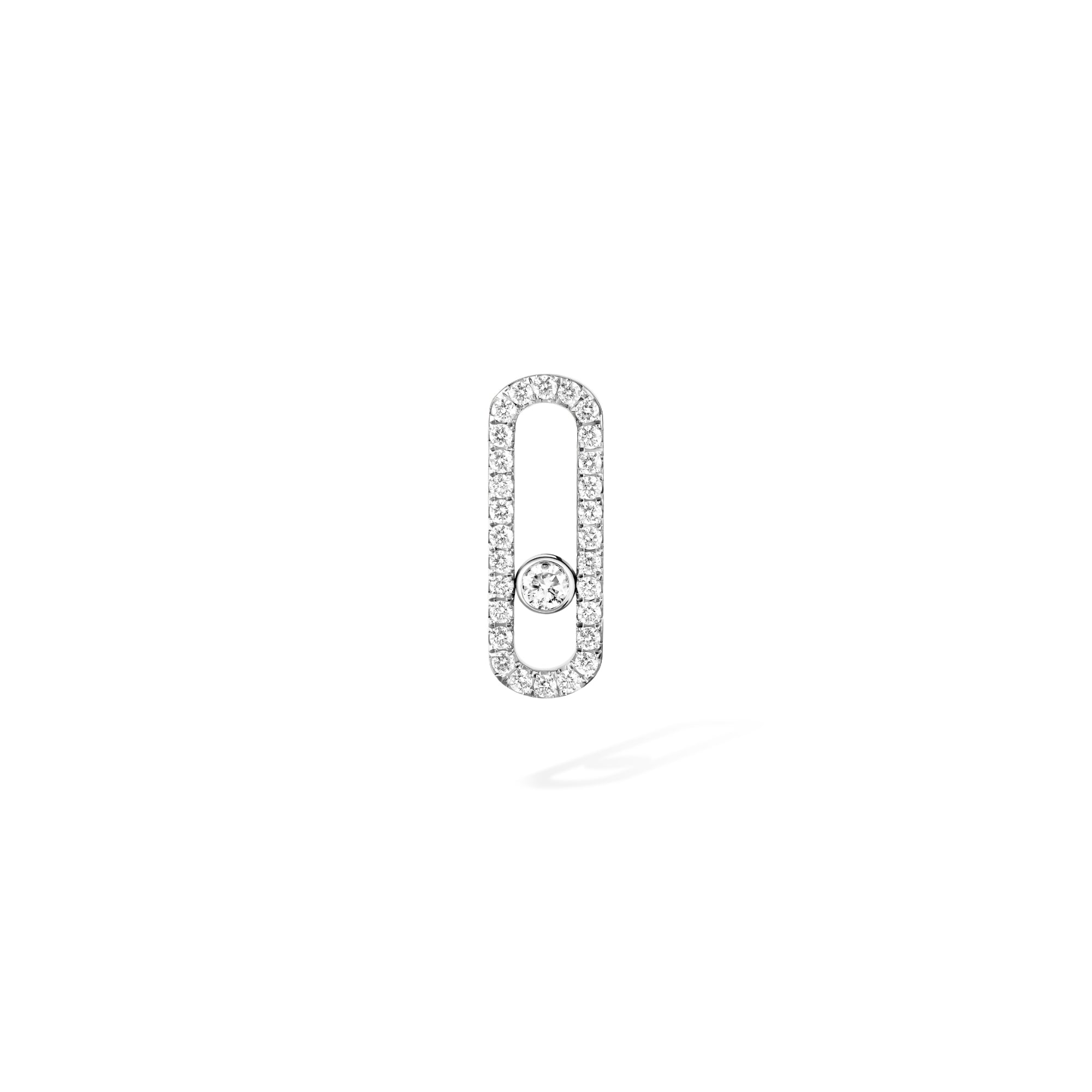 Messika Move Uno einzelner Ohrring (12063-WG) aus Weißgold mit Diamant