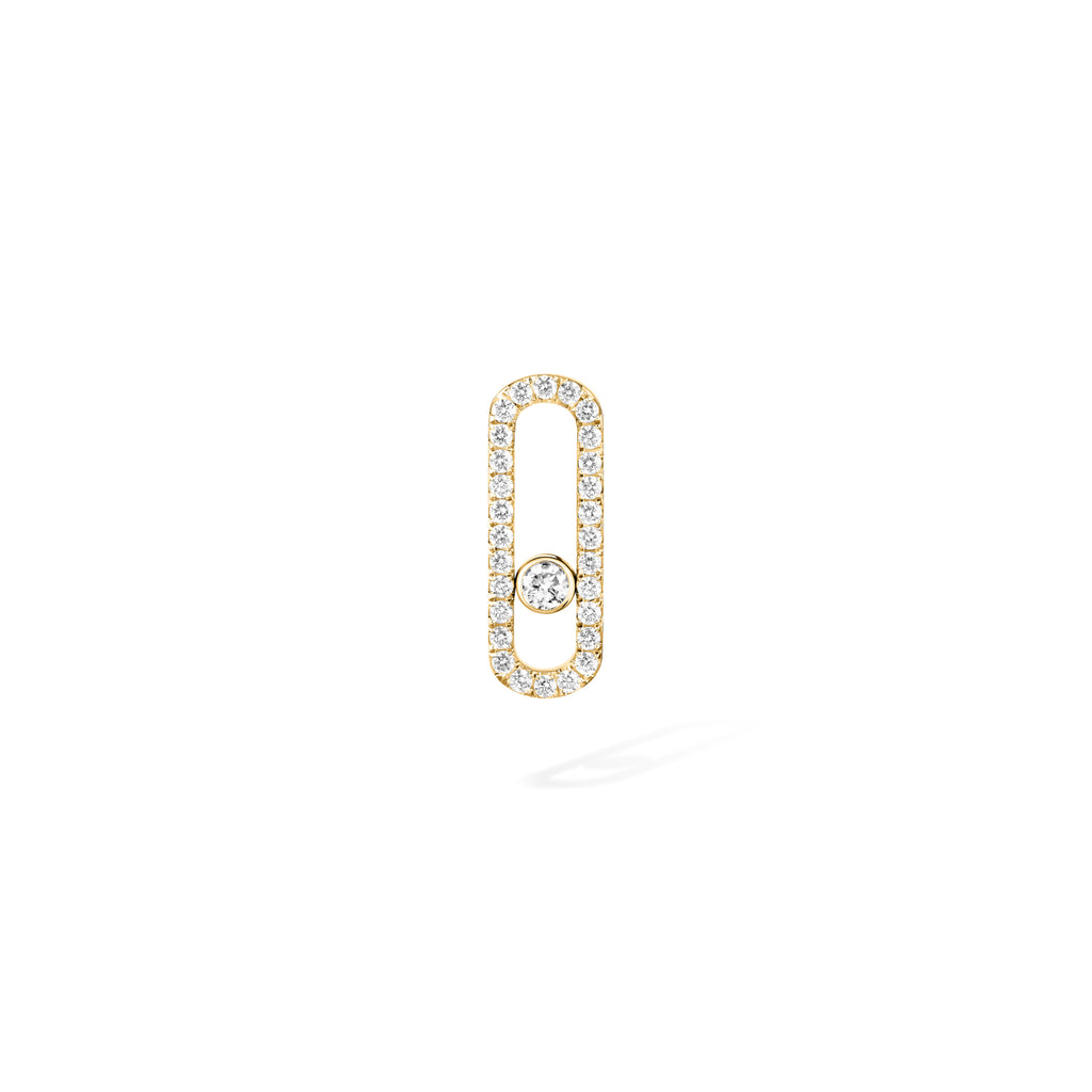 Messika Move Uno einzelner Ohrring (12063-YG) aus Gelbgold mit Diamant