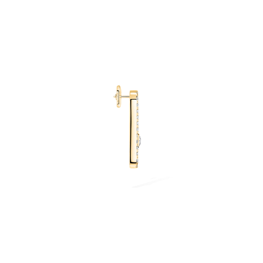 Messika Move Uno einzelner Ohrring (12063-YG) aus Gelbgold mit Diamant