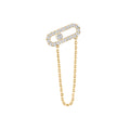 Messika Move Uno einzelner Ohrring mit Kette (13423-YG) aus Gelbgold mit Diamant