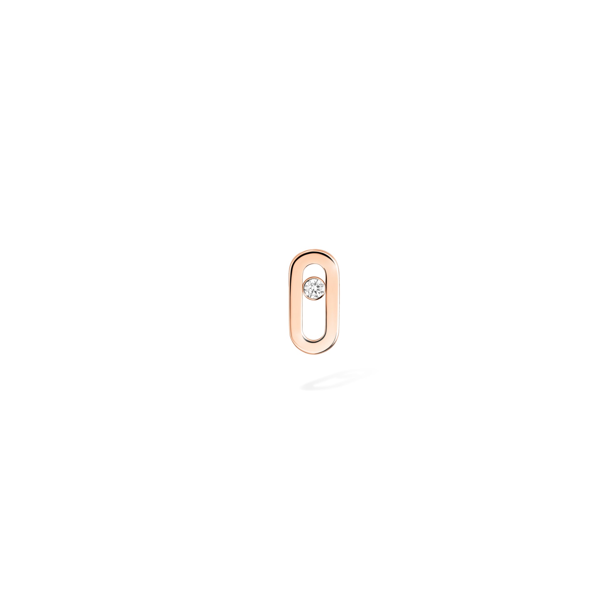 Messika Move Uno einzelner Ohrstecker (12957-PG) aus Roségold mit Diamant