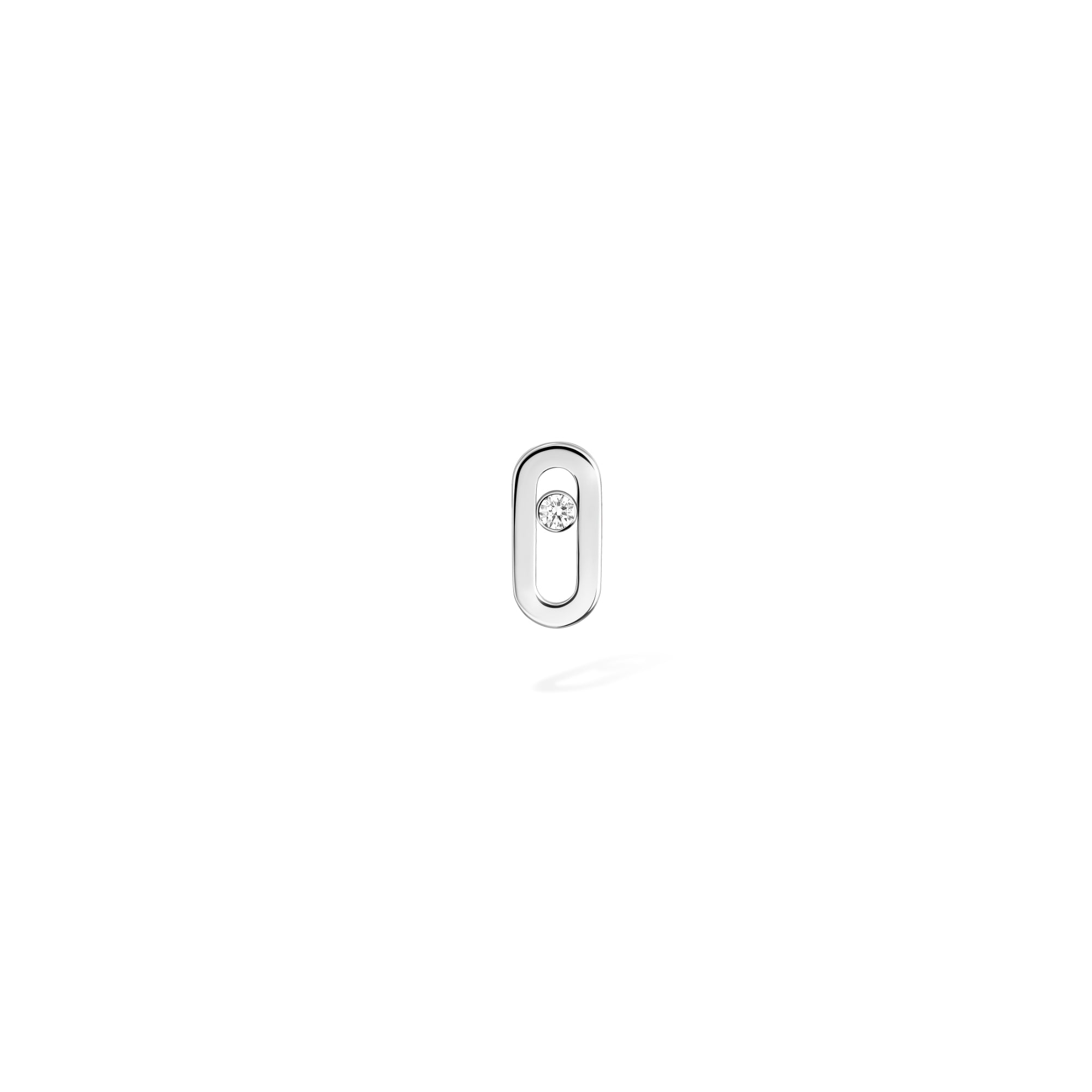Messika Move Uno einzelner Ohrstecker (12957-WG) aus Weißgold mit Diamant