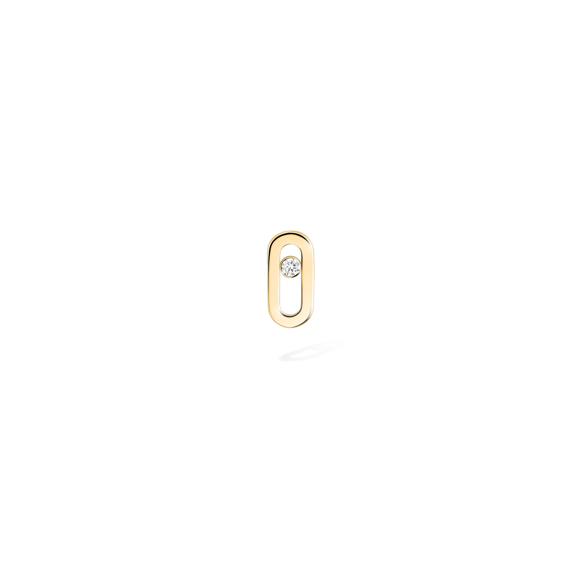 Messika Move Uno einzelner Ohrstecker (12957-YG) aus Gelbgold mit Diamant