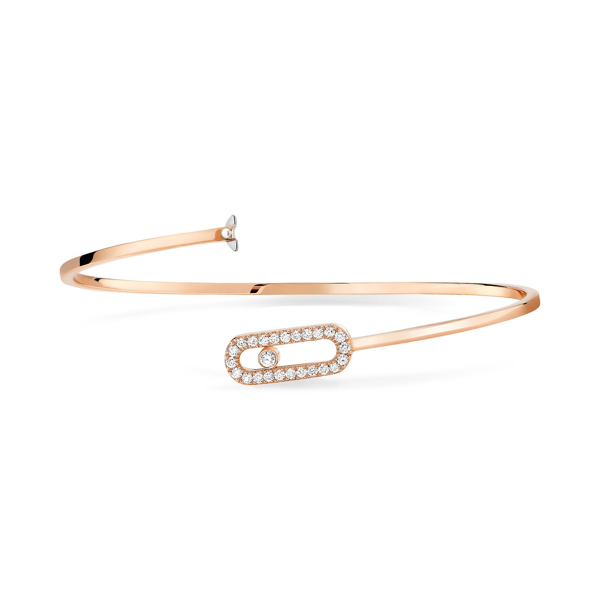 Messika Move Uno Flex Armreif (11134-PG) aus Roségold mit Diamant
