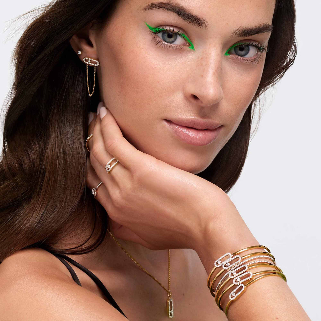 Messika Move Uno Flex Armreif (12057-PG) aus Roségold mit Diamant