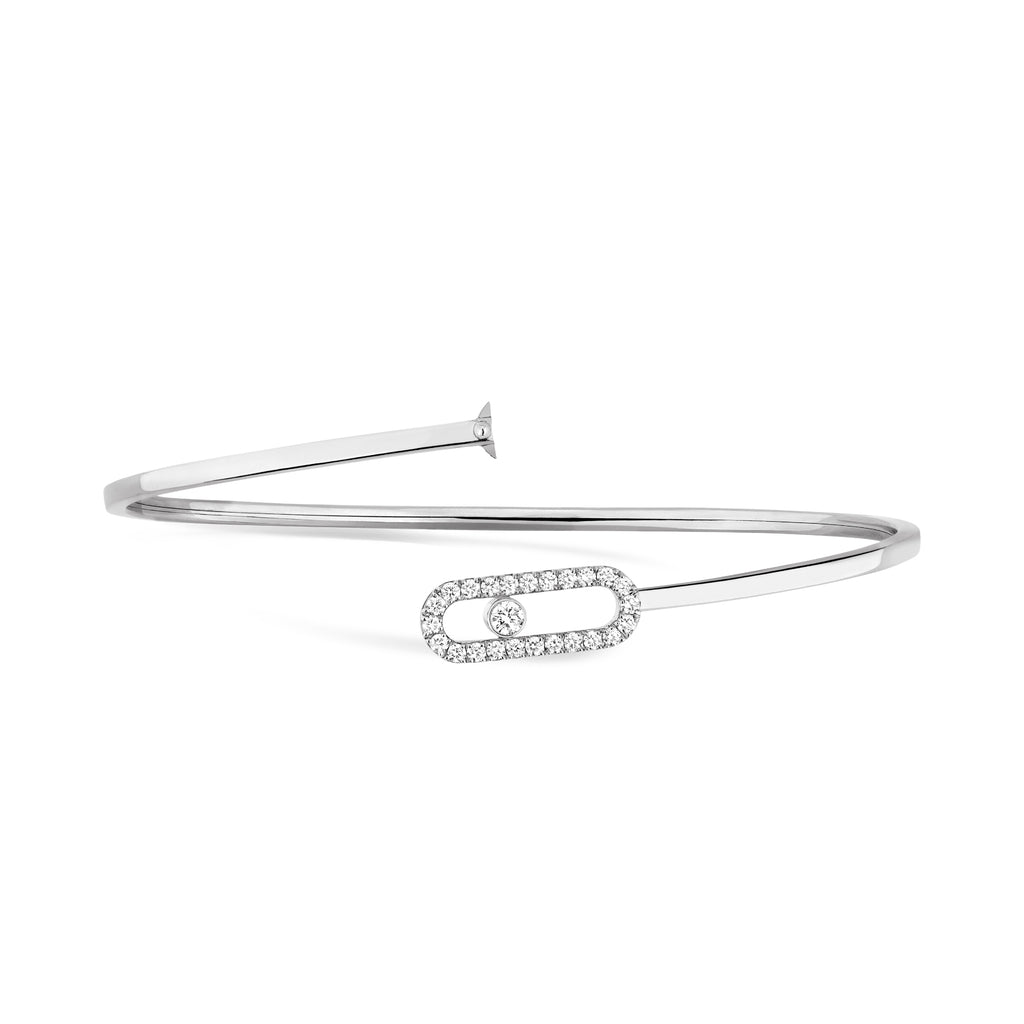 Messika Move Uno Flex Armreif (12057-WG) aus Weißgold mit Diamant