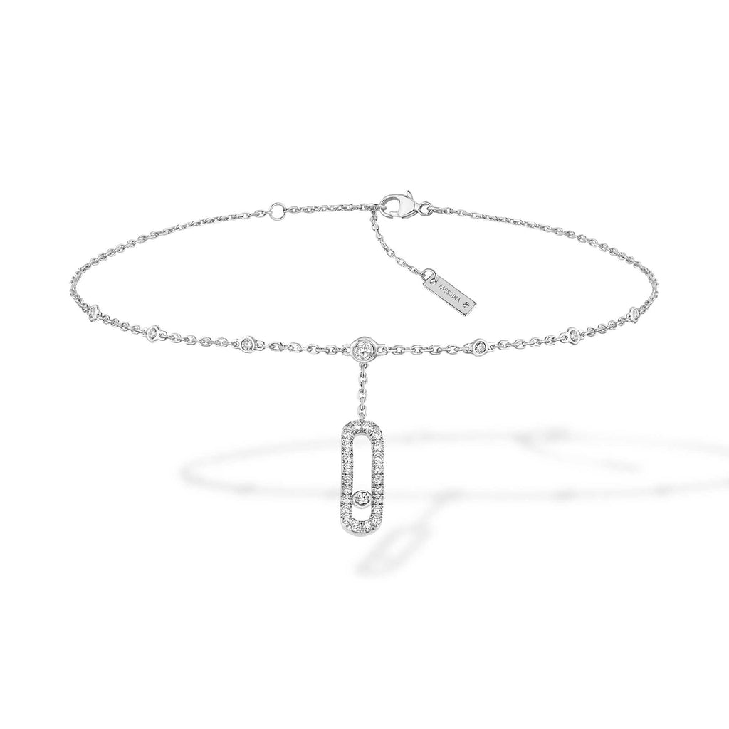 Messika Move Uno Fußkettchen (06592-WG) aus Weißgold mit Diamant