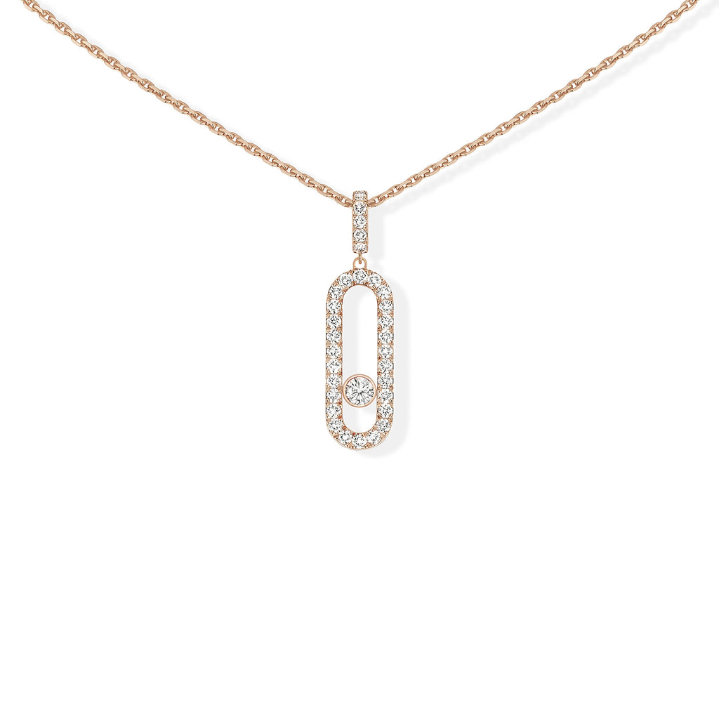 Messika Move Uno GM Kette (12058-PG) aus Roségold mit Diamant