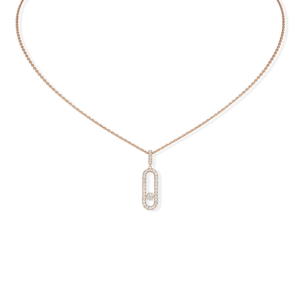 Messika Move Uno GM Kette (12058-PG) aus Roségold mit Diamant