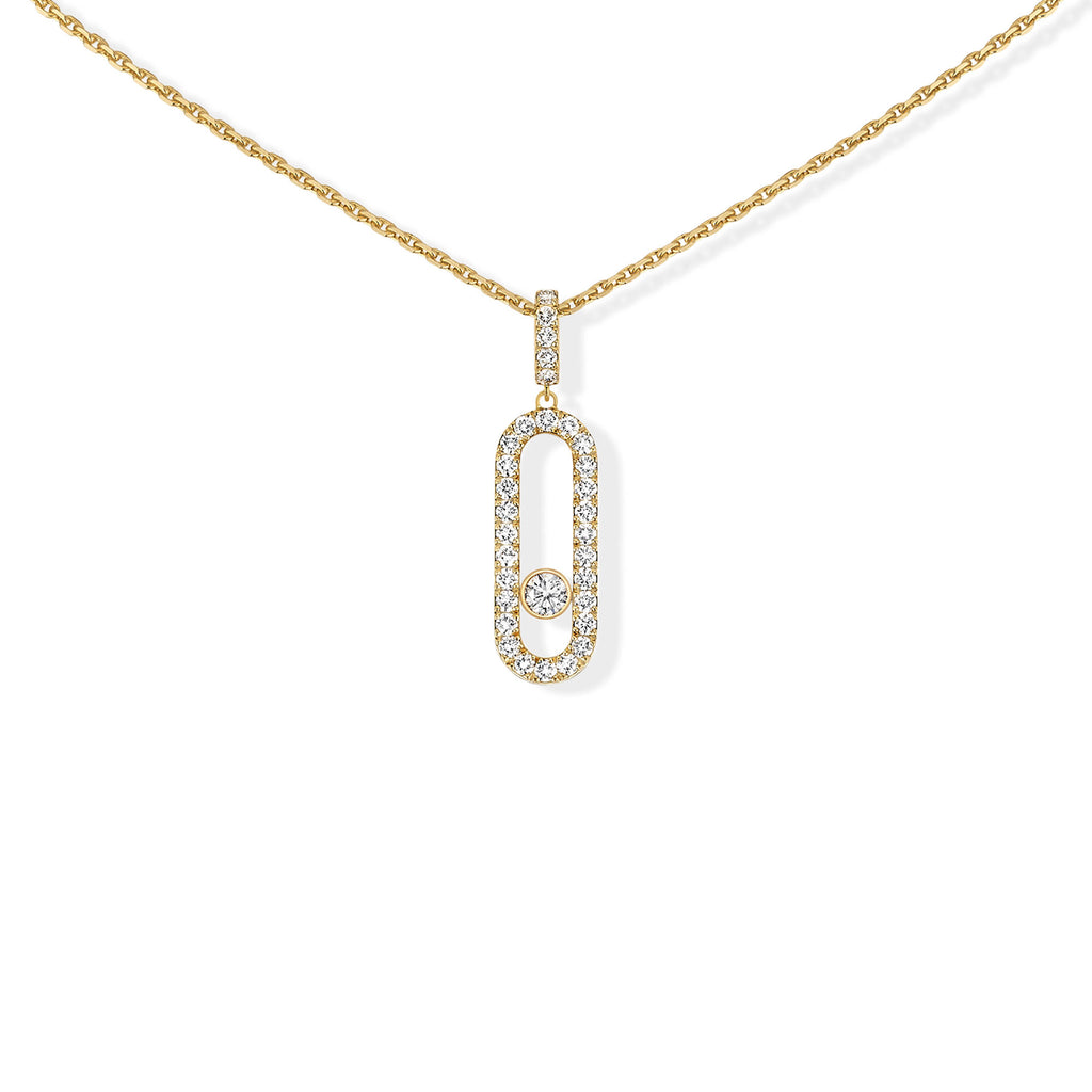 Messika Move Uno GM Kette (12058-YG) aus Gelbgold mit Diamant