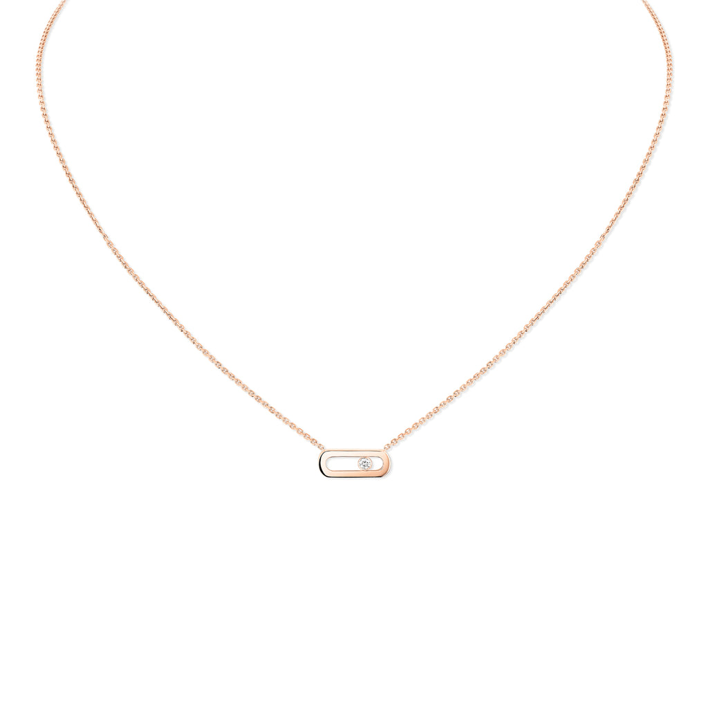 Messika Move Uno Halskette (14613-PG) aus Roségold mit Diamant