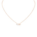 Messika Move Uno Halskette (14613-PG) aus Roségold mit Diamant