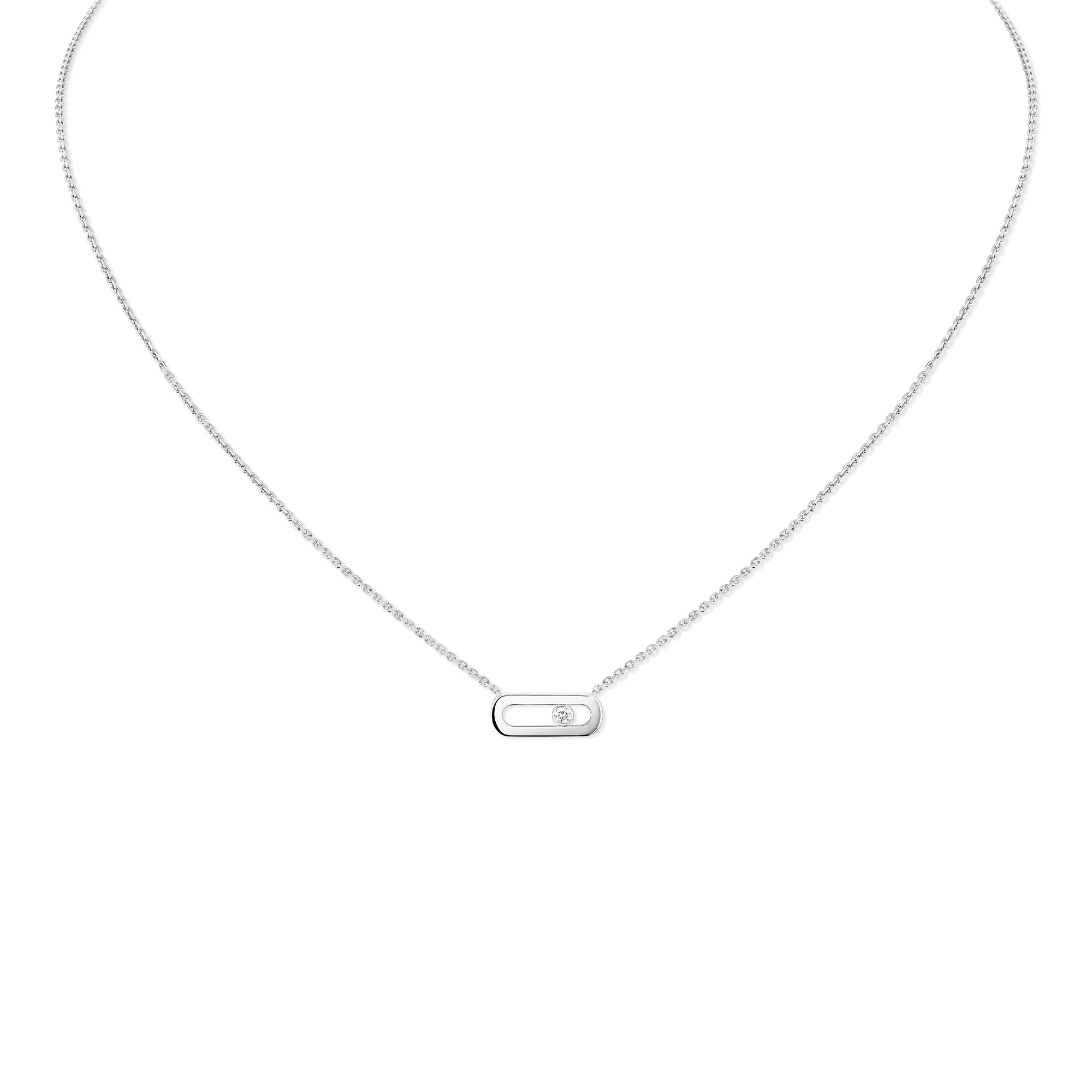 Messika Move Uno Halskette (14613-WG) aus Weißgold mit Diamant