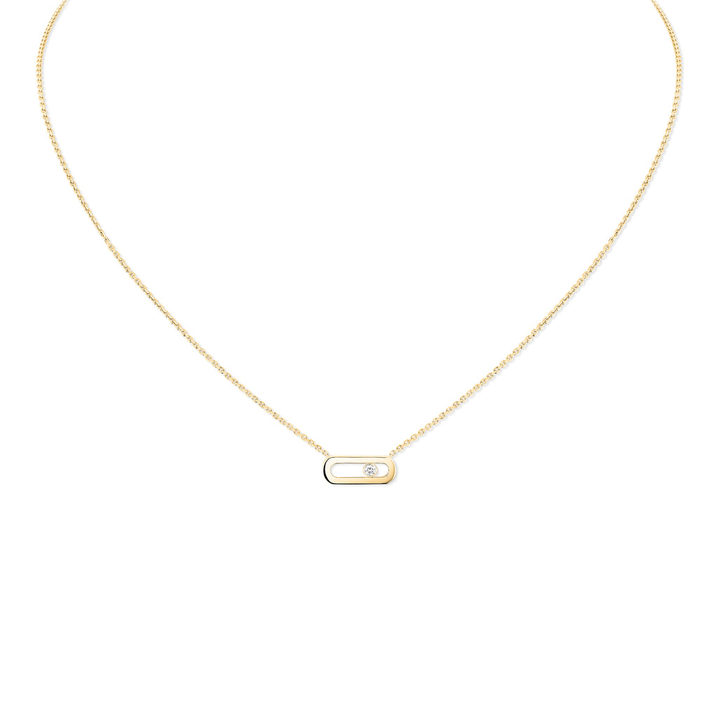 Messika Move Uno Halskette (14613-YG) aus Gelbgold mit Diamant
