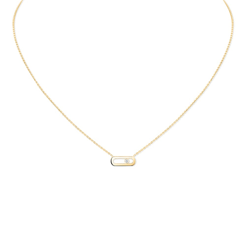 Messika Move Uno Halskette (14613-YG) aus Gelbgold mit Diamant