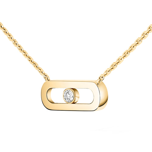 Messika Move Uno Halskette (14613-YG) aus Gelbgold mit Diamant