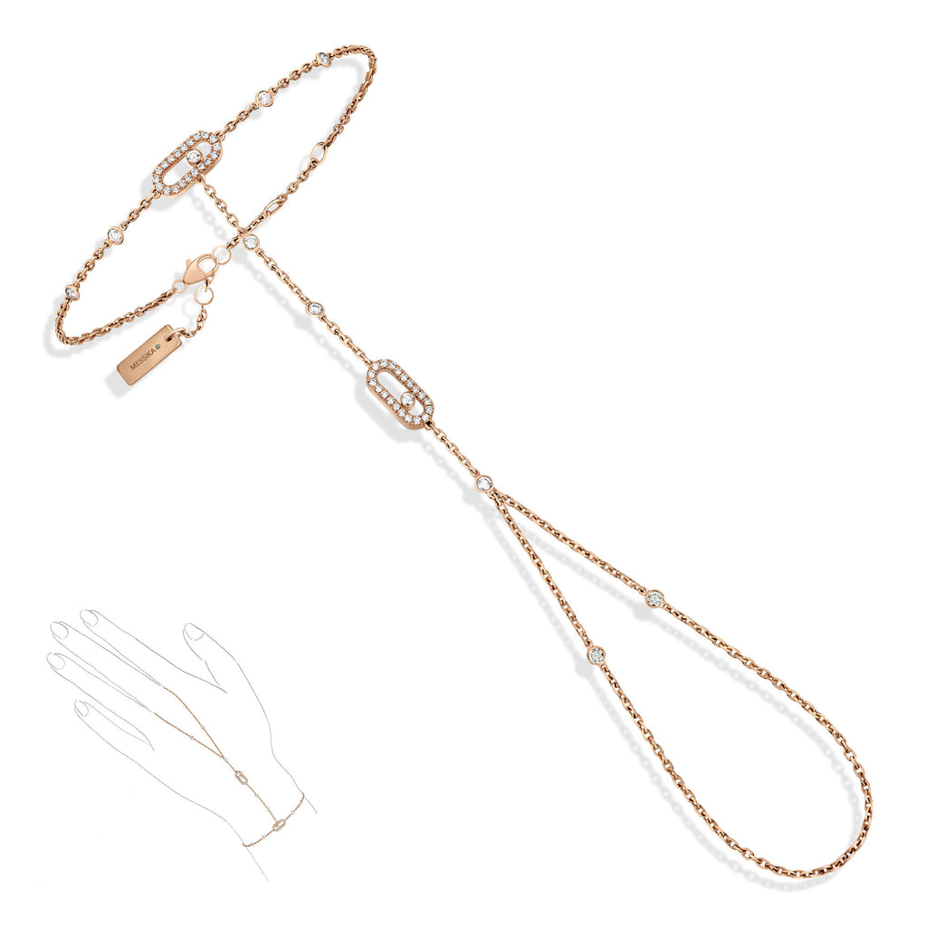 Messika Move Uno Handkette (12021-PG) aus Roségold mit Diamant