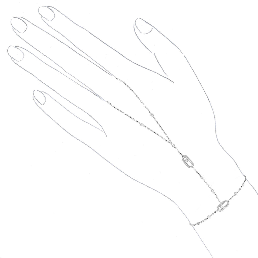 Messika Move Uno Handkette (12021-WG) aus Weißgold mit Diamant