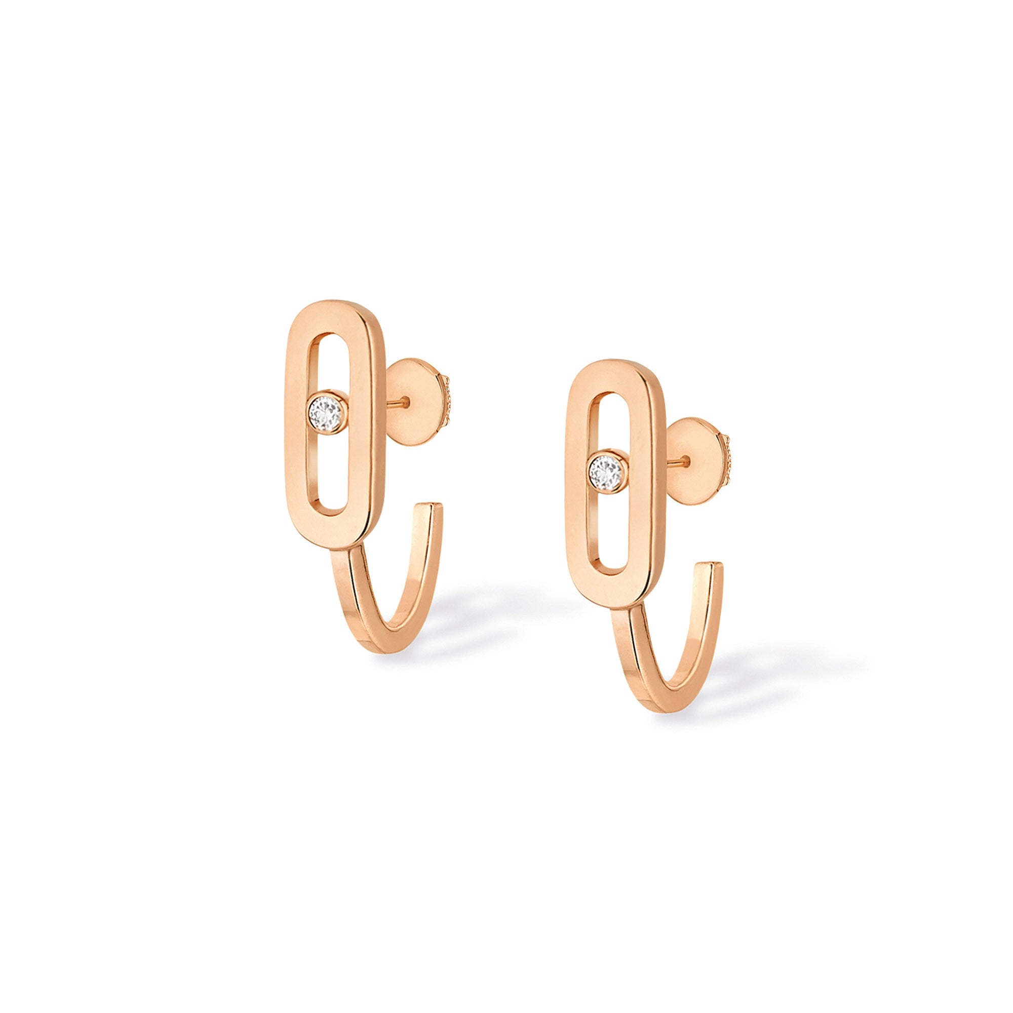 Messika Move Uno Mini-Creolen (10050-PG) aus Roségold mit Diamant