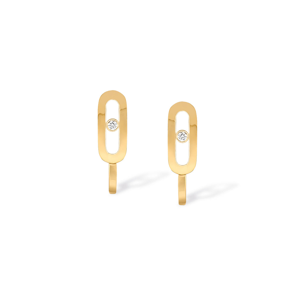 Messika Move Uno Mini-Creolen (10050-YG) aus Gelbgold mit Diamant