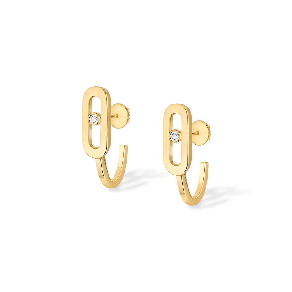 Messika Move Uno Mini-Creolen (10050-YG) aus Gelbgold mit Diamant
