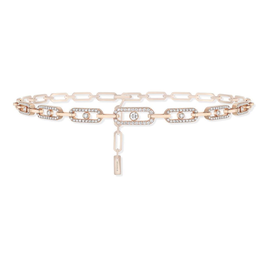 Messika Move Uno Multi-Choker Kette (12010-PG) aus Roségold mit Diamant