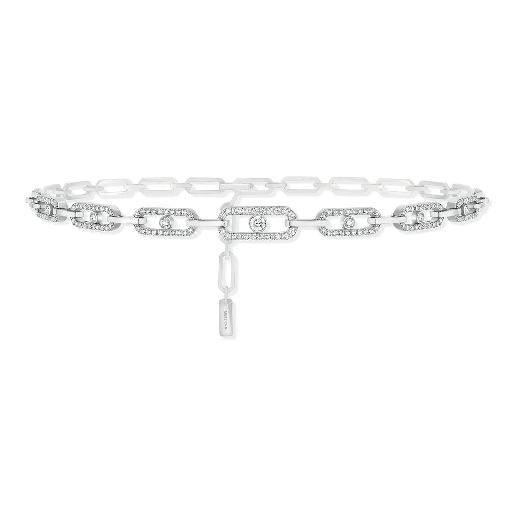 Messika Move Uno Multi-Choker Kette (12010-WG) aus Weißgold mit Diamant