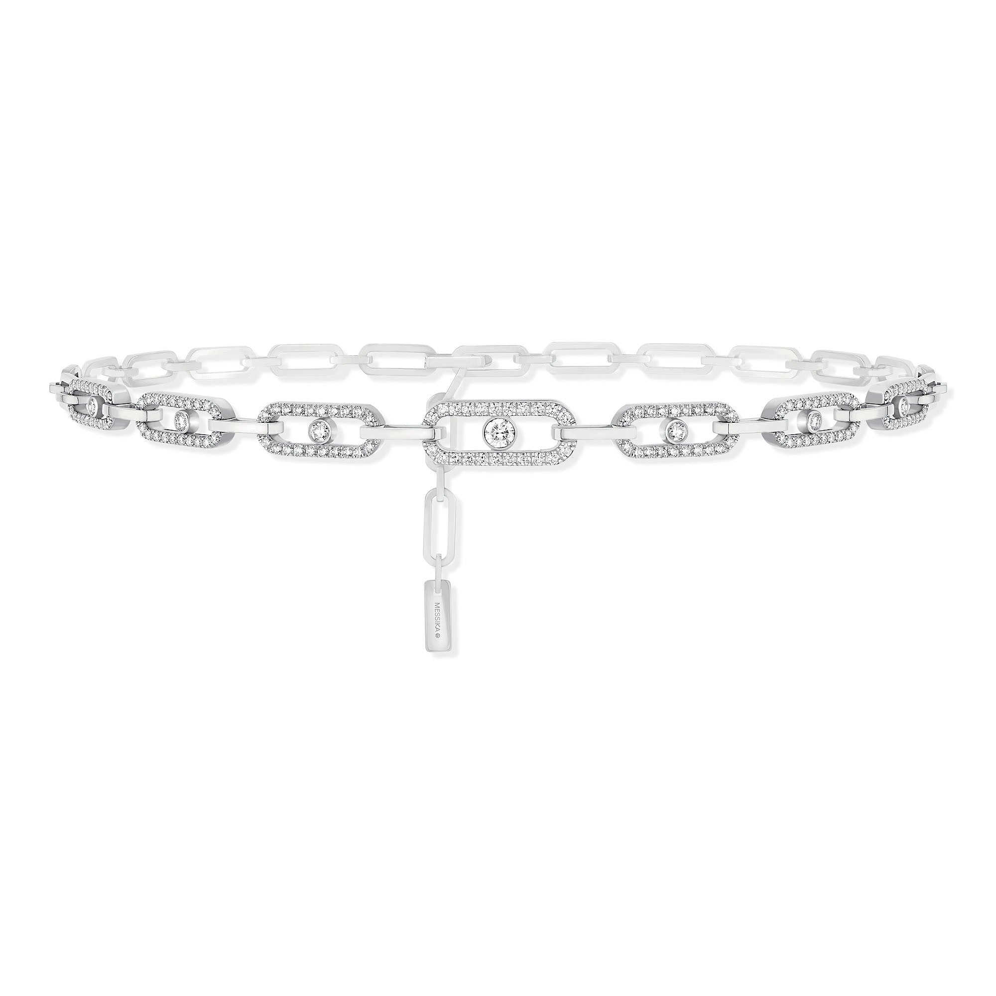 Messika Move Uno Multi-Choker Kette (12010-WG) aus Weißgold mit Diamant