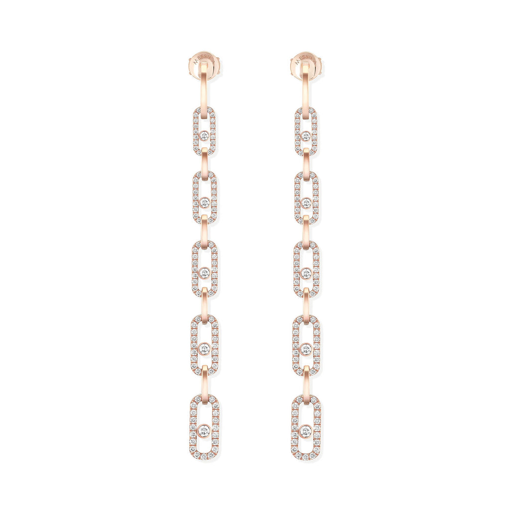 Messika Move Uno Multi-Ohrhänger (12011-PG) aus Roségold mit Diamant