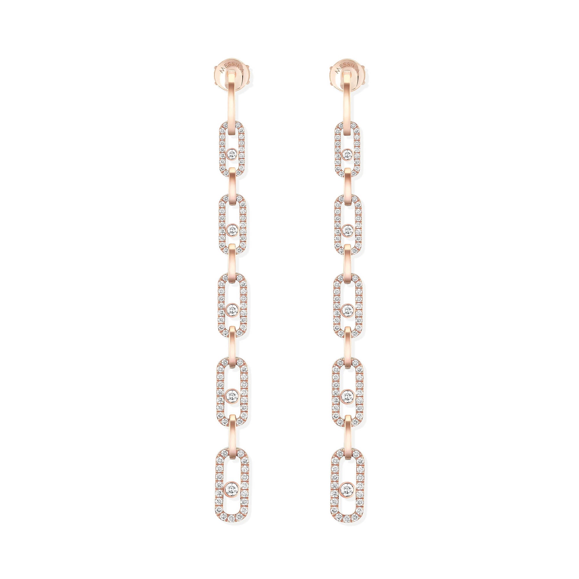 Messika Move Uno Multi-Ohrhänger (12011-PG) aus Roségold mit Diamant