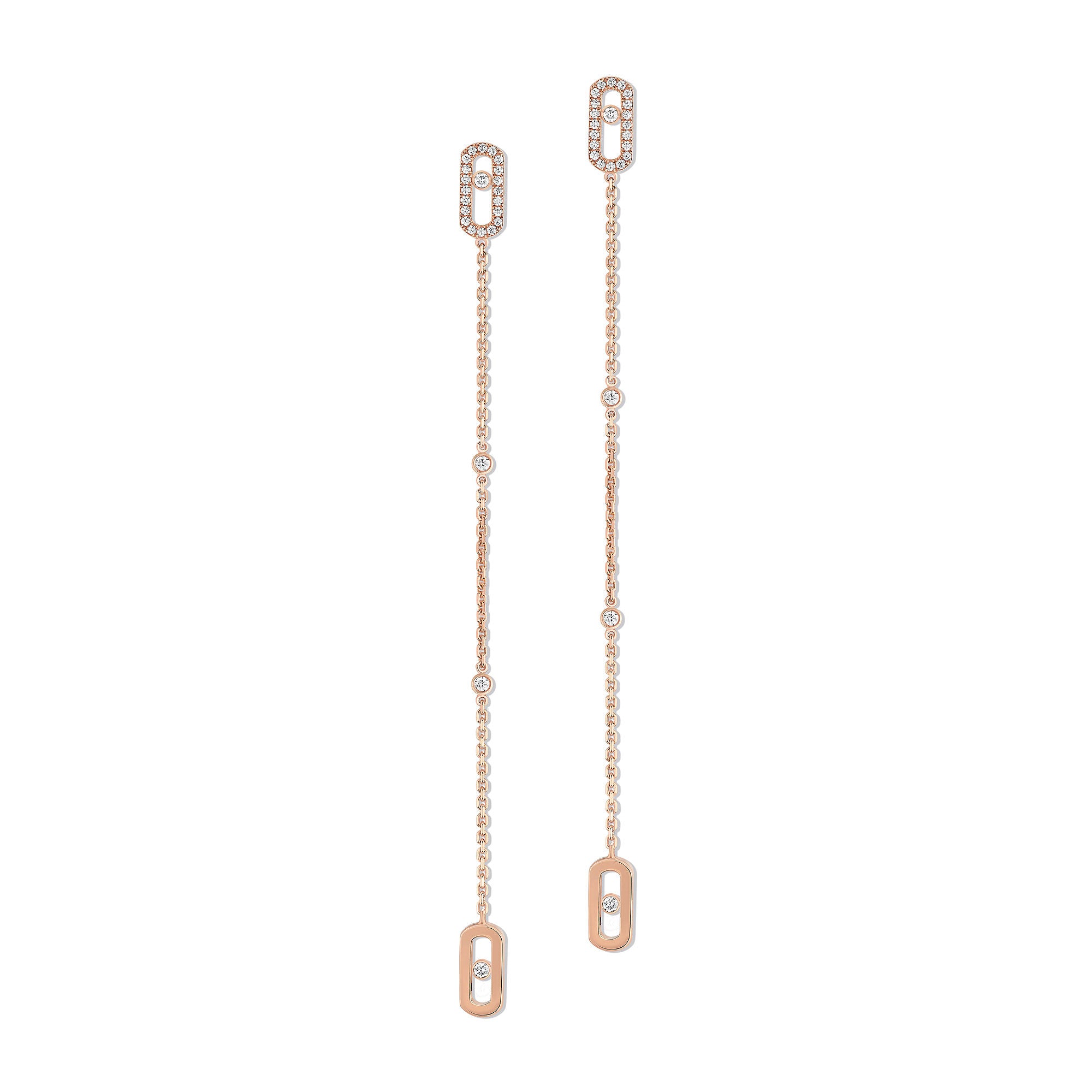 Messika Move Uno Ohrhänger (11321-PG) aus Roségold mit Diamant