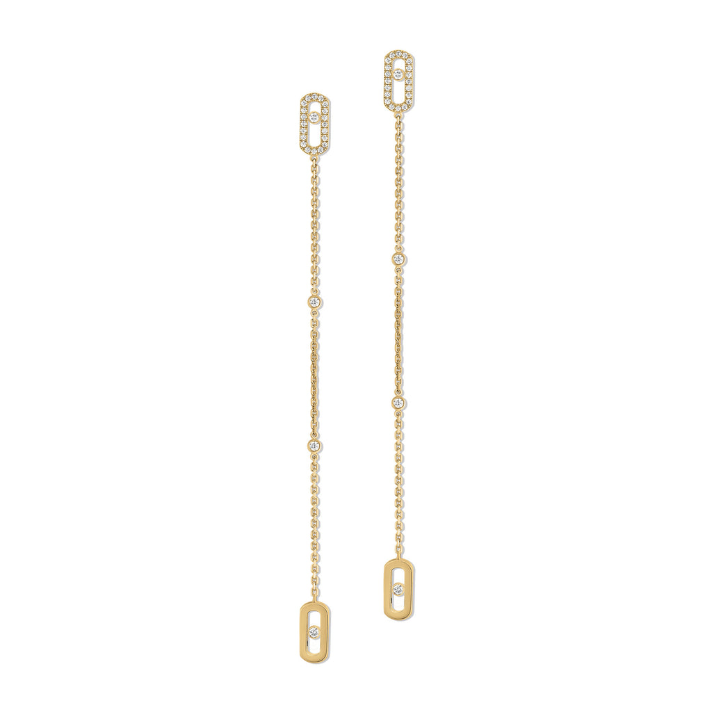 Messika Move Uno Ohrhänger (11321-YG) aus Gelbgold mit Diamant