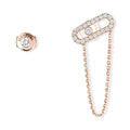 Messika Move Uno Ohrkette und Ohrstecker (12146-PG) aus Roségold mit Diamant
