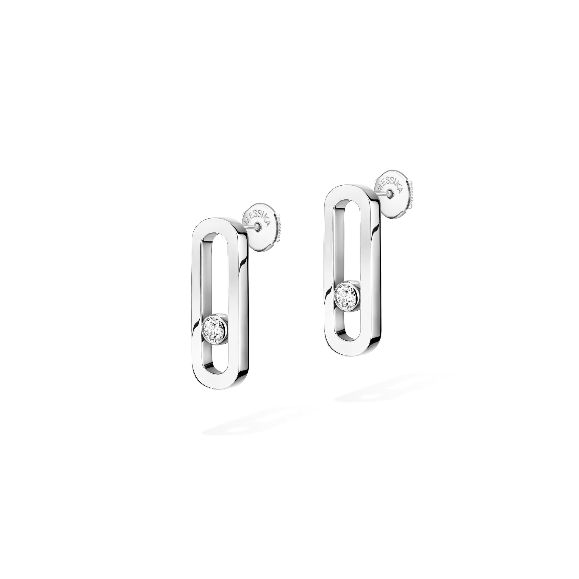 Move Uno Ohrringe, Weißgold • Diamant von Messika (12182-WG )