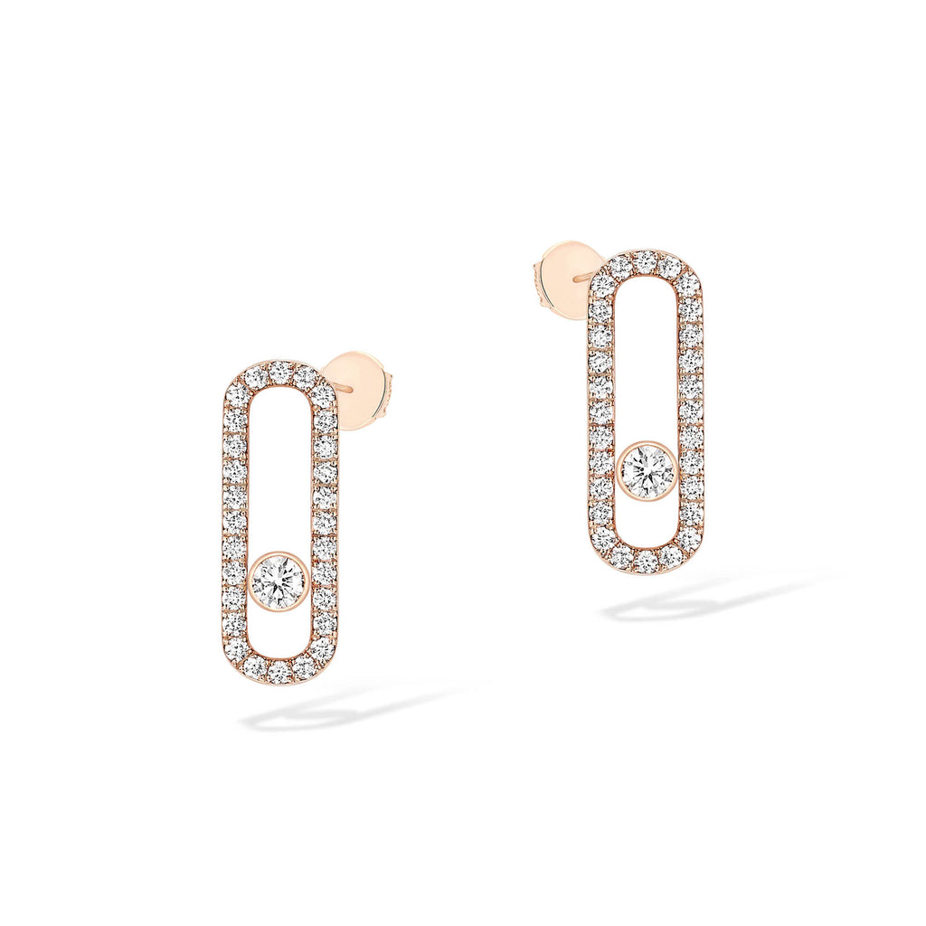 Messika Move Uno Ohrstecker (12183-PG) aus Roségold mit Diamant