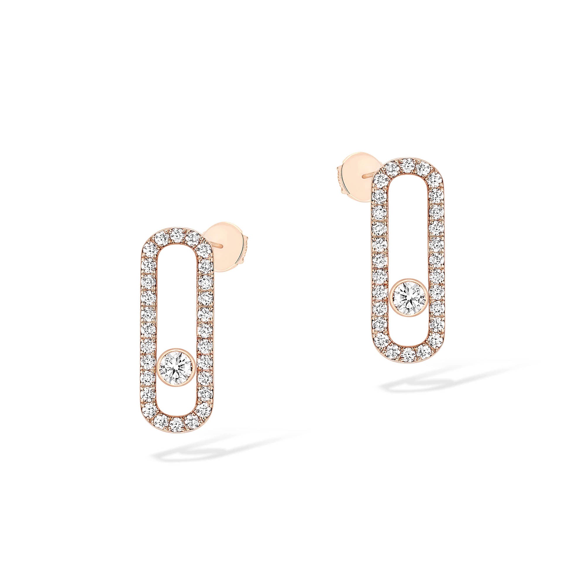 Messika Move Uno Ohrringe (12183-PG) aus Roségold mit Diamant