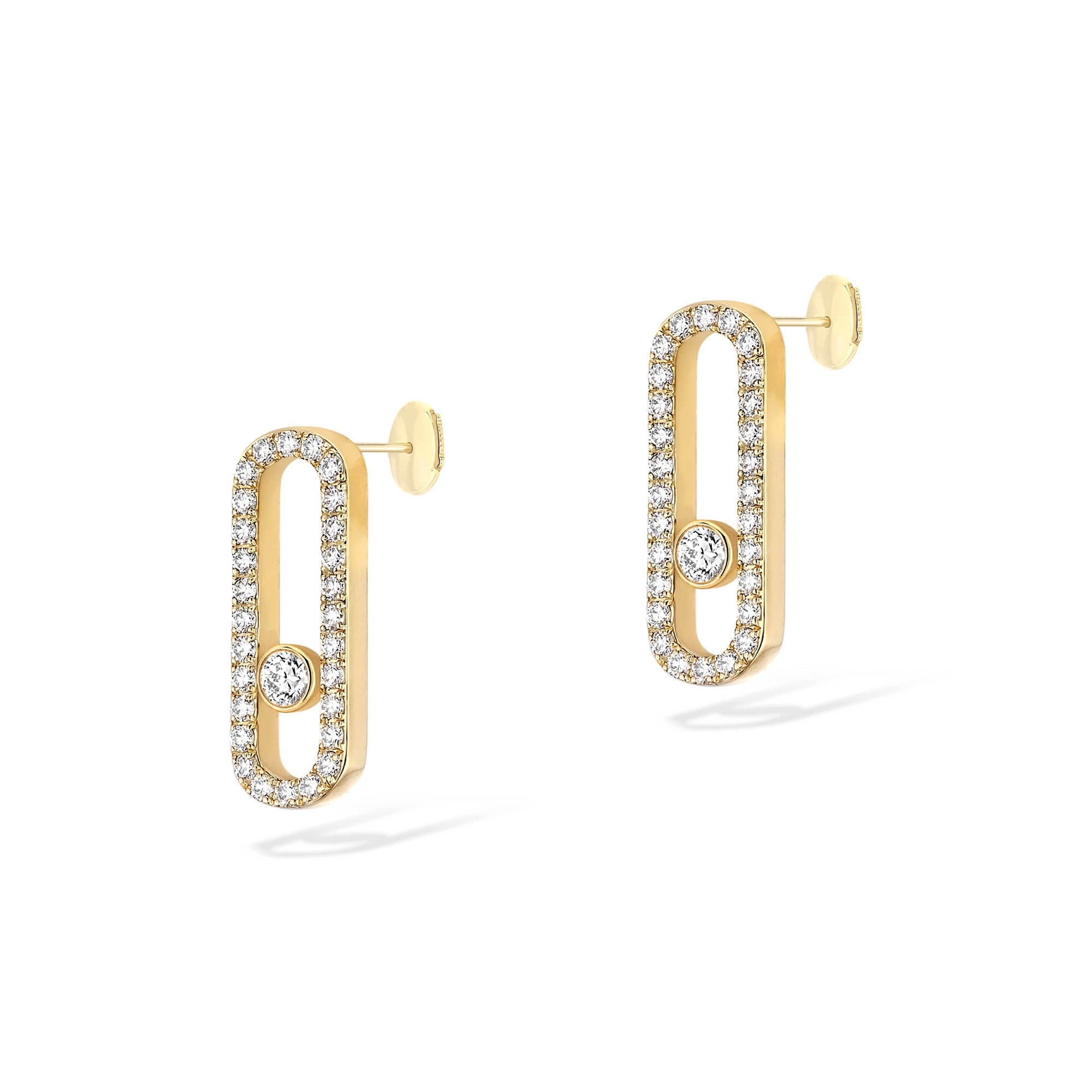 Messika Move Uno Ohrringe (12183-YG) aus Gelbgold mit Diamant