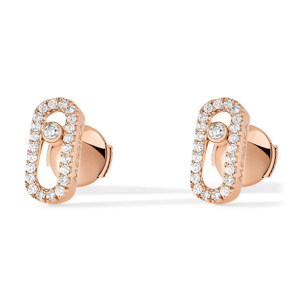 Messika Move Uno Ohrstecker (05634-PG) aus Roségold mit Diamant