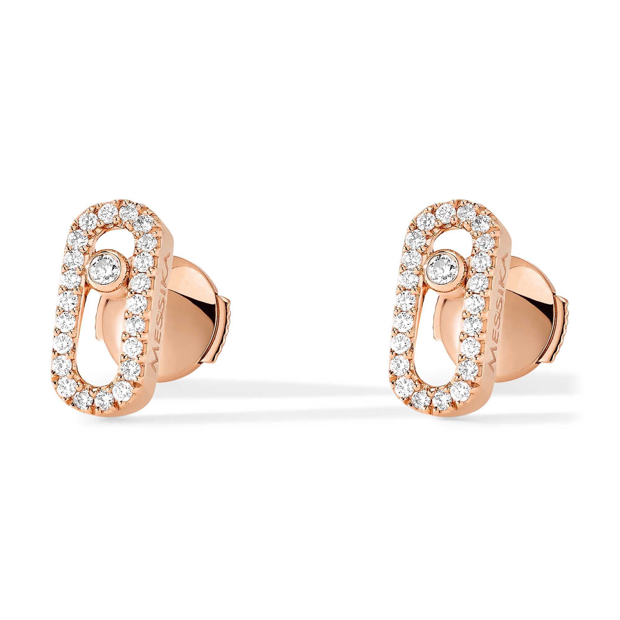 Messika Move Uno Ohrstecker (05634-PG) aus Roségold mit Diamant