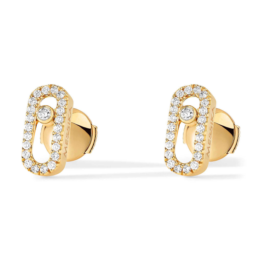 Messika Move Uno Ohrstecker (05634-YG) aus Gelbgold mit Diamant