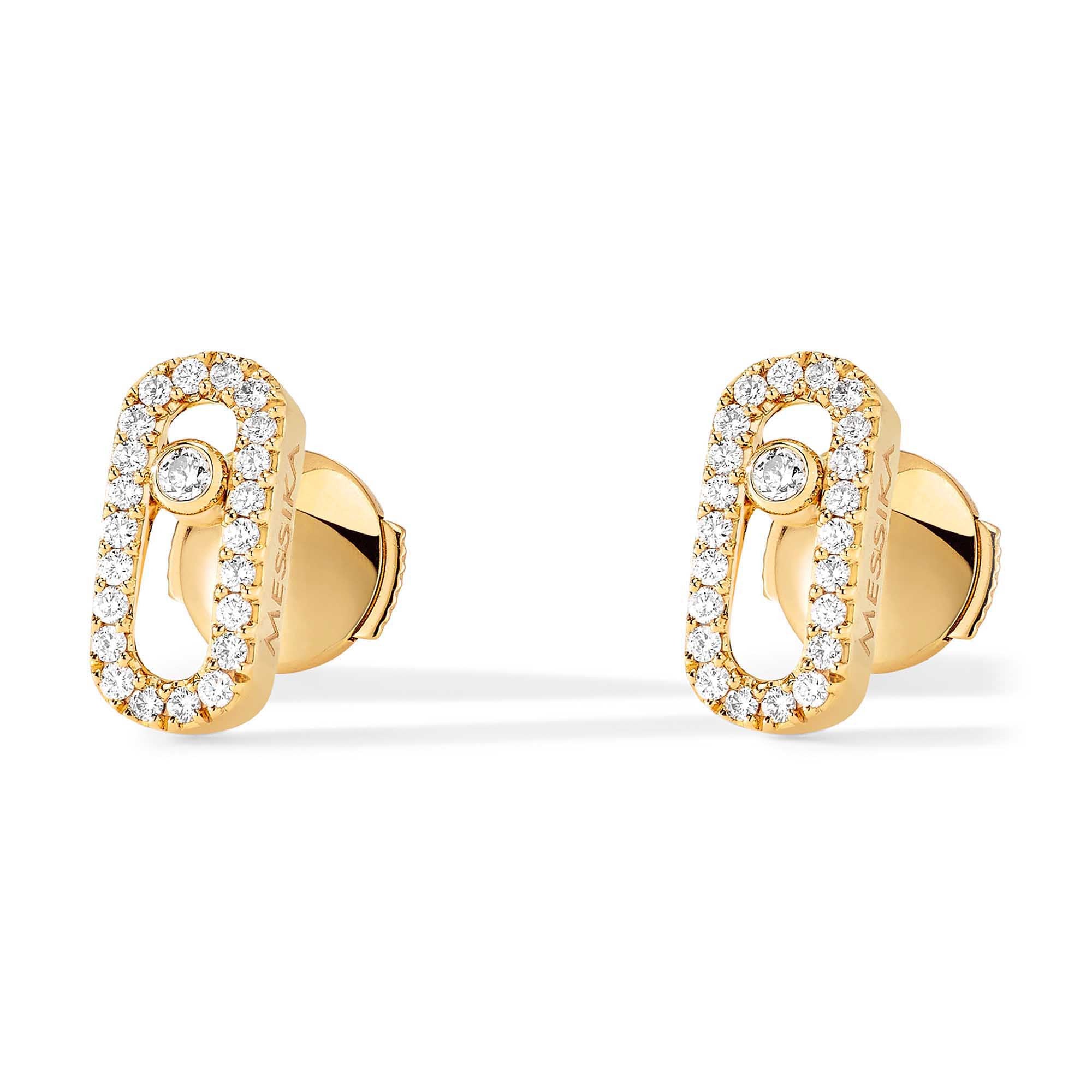 Messika Move Uno Ohrstecker (05634-YG) aus Gelbgold mit Diamant