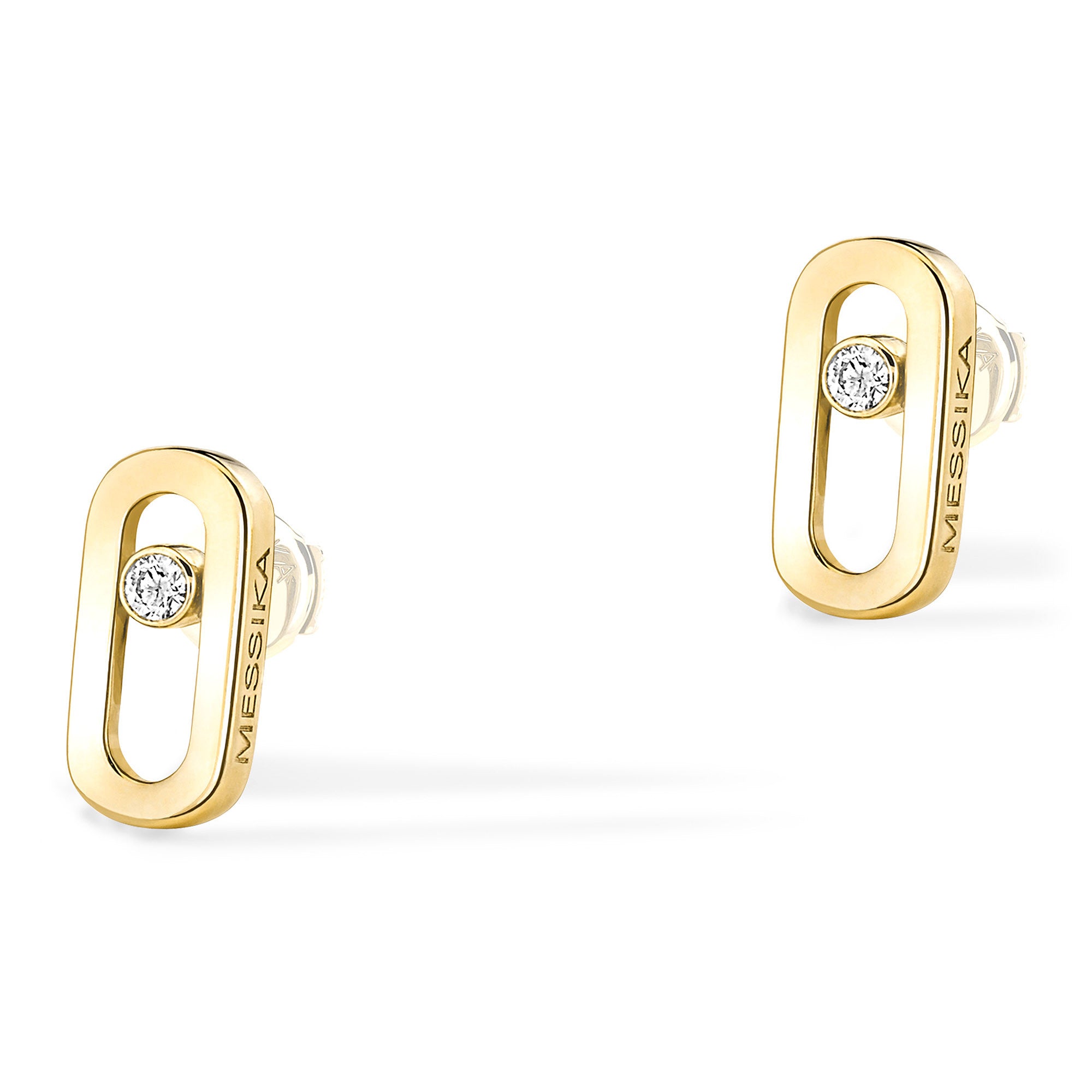 Messika Move Uno Ohrstecker (12305-YG) aus Gelbgold mit Diamant