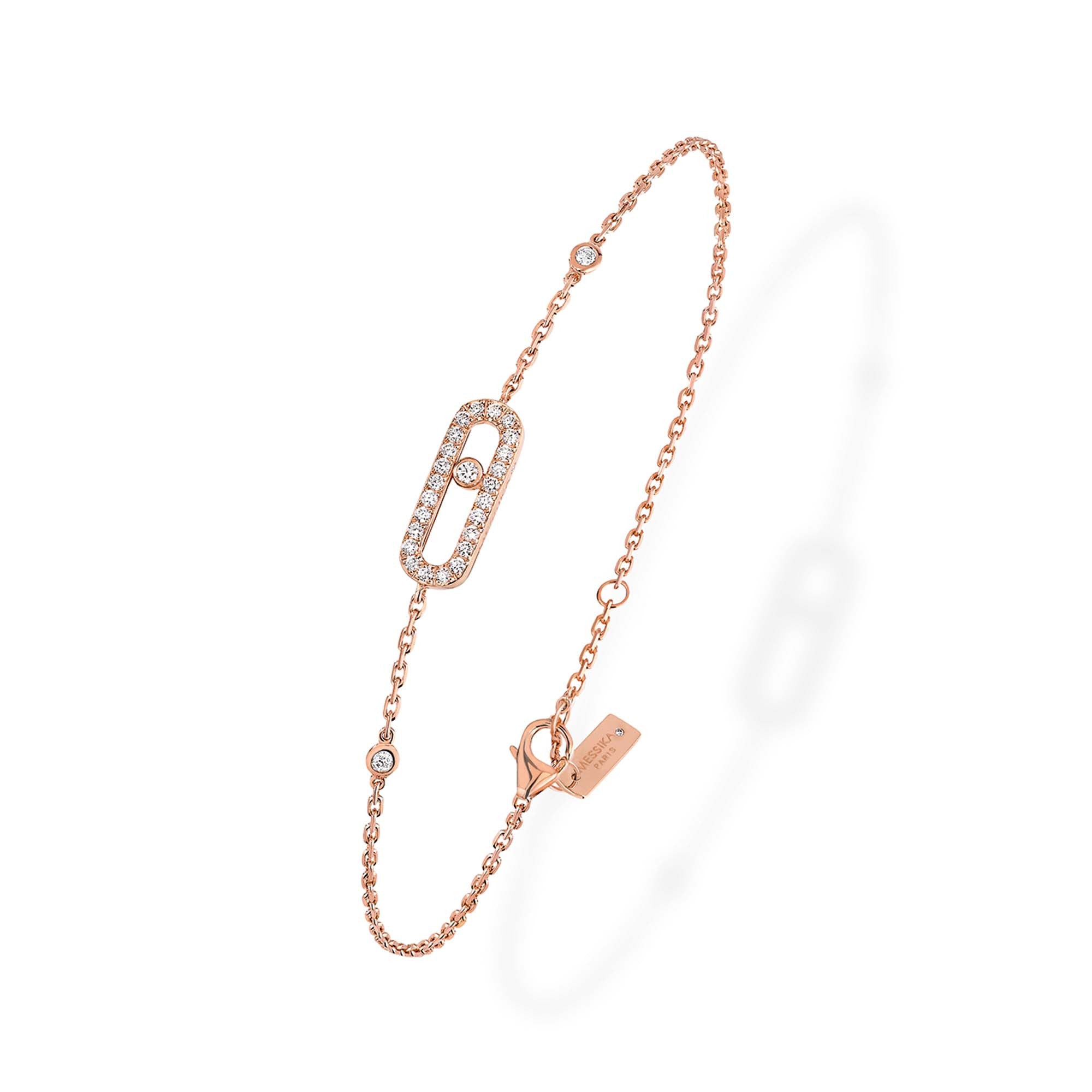 Messika Move Uno Pavé Armband (04706-PG) aus Roségold mit Diamant