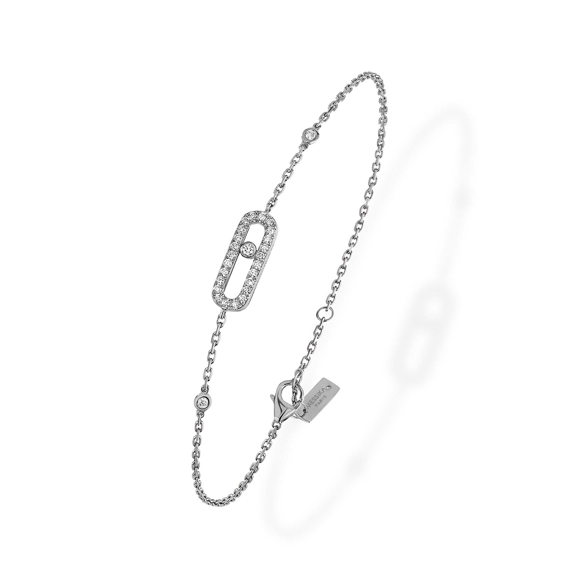 Messika Move Uno Pavé Armband (04706-WG) aus Weißgold mit Diamant
