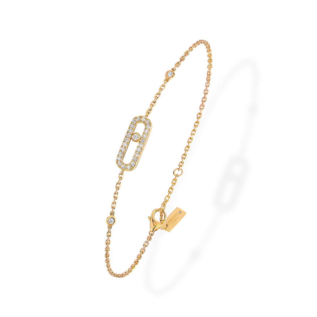 Messika Move Uno Pavé Armband (04706-YG) aus Gelbgold mit Diamant