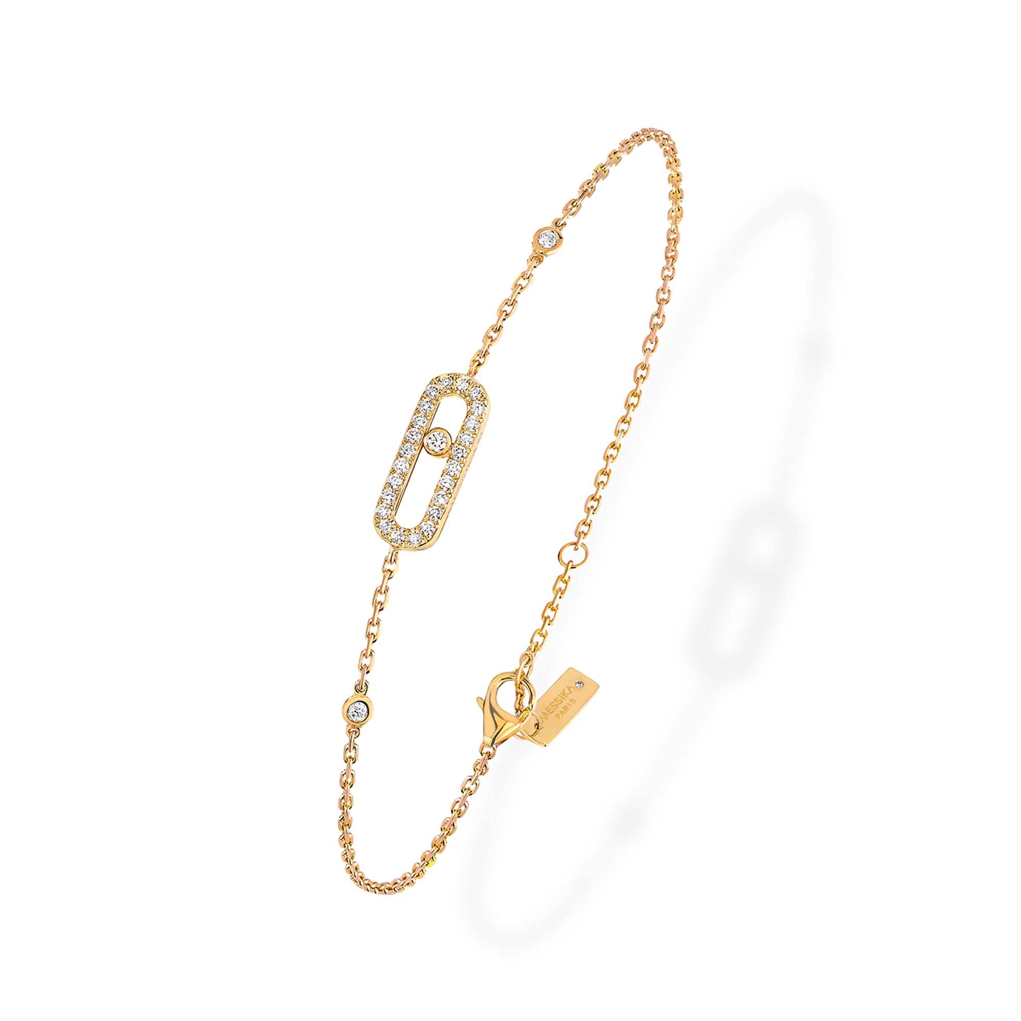 Messika Move Uno Pavé Armband (04706-YG) aus Gelbgold mit Diamant
